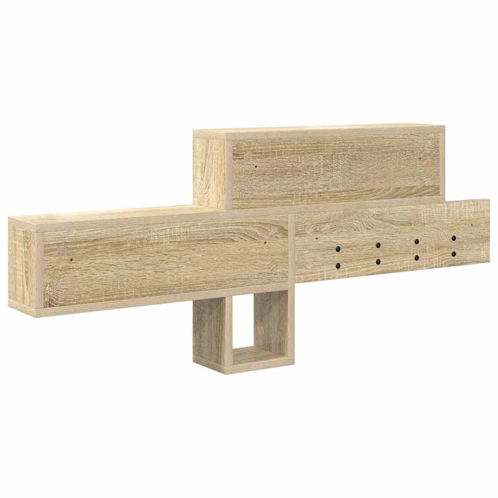 Porte-manteau mural Chêne sonoma 100 x 12 x 43,5 cm