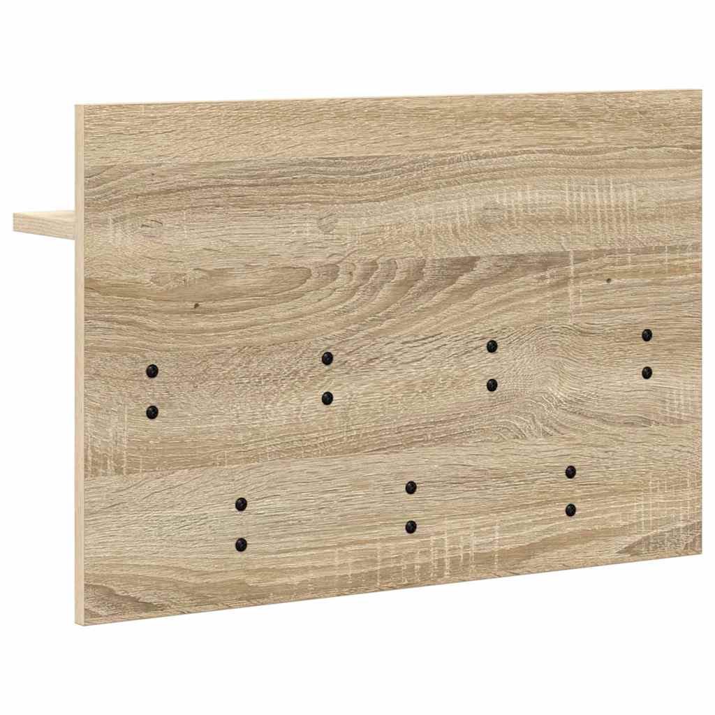 Porte-manteau mural avec étagère Chêne sonoma 60 x 40 x 12 cm