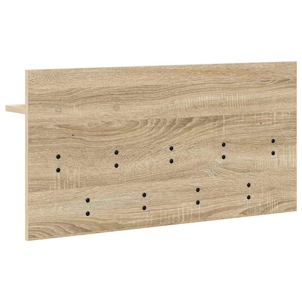 Porte-manteau mural avec étagère Chêne sonoma 80 x 40 x 12 cm