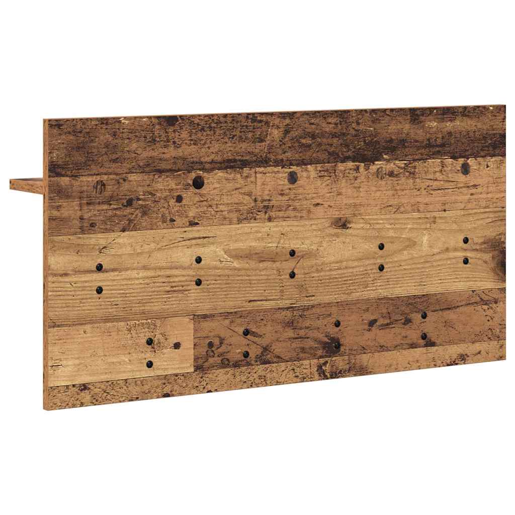 Porte-manteau mural avec étagère Bois ancien 80 x 40 x 12 cm