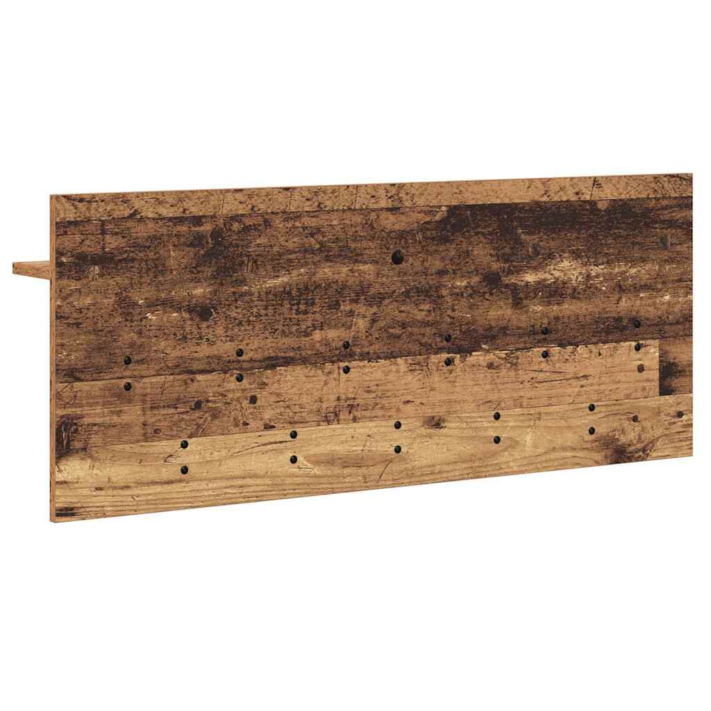 Porte-manteau mural avec étagère Bois ancien Bois d'ingénierie