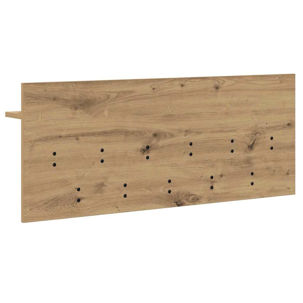 Porte-manteau mural chêne artisanal Bois d'ingénierie