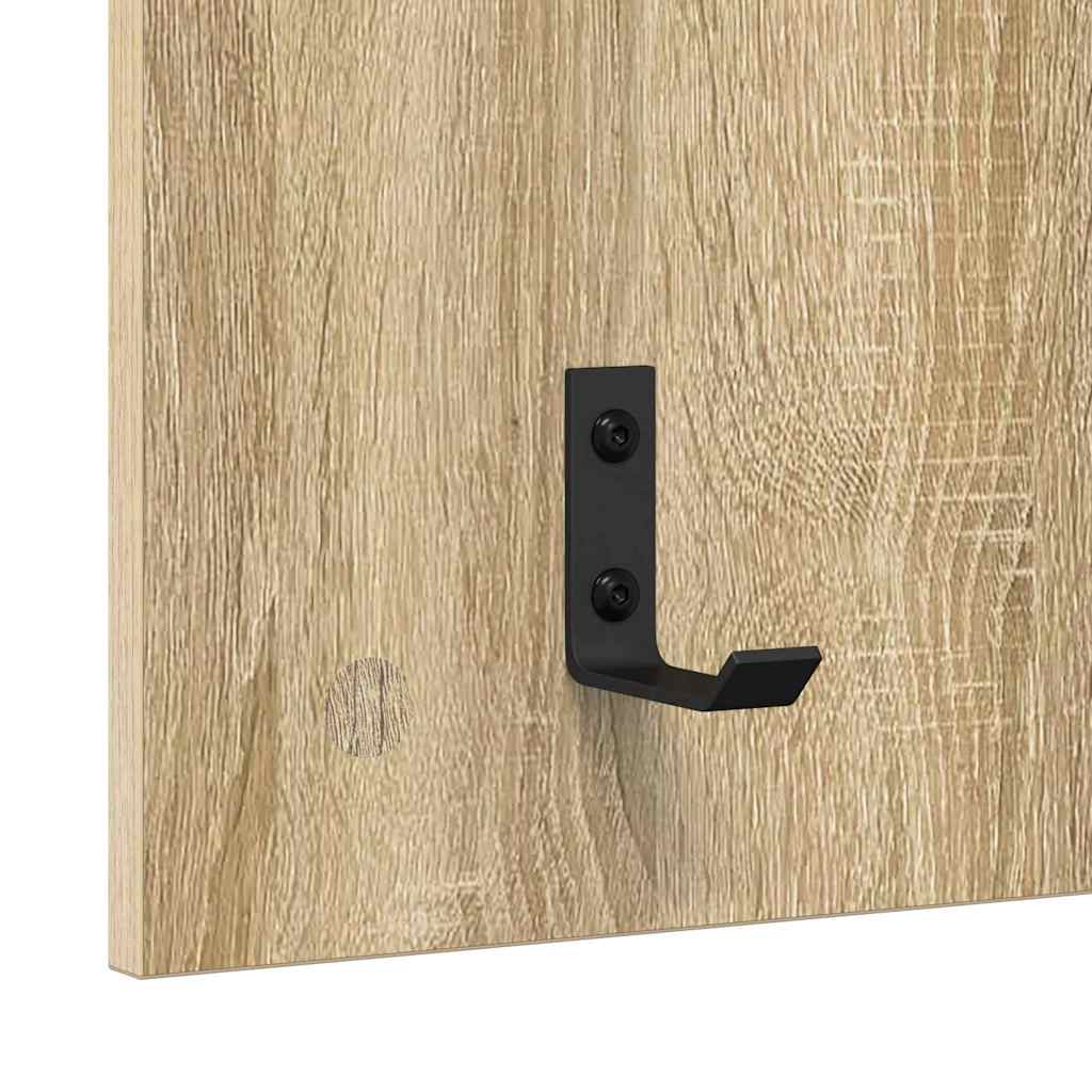 Porte-manteau mural avec étagère Chêne sonoma 90 x 40 x 10 cm