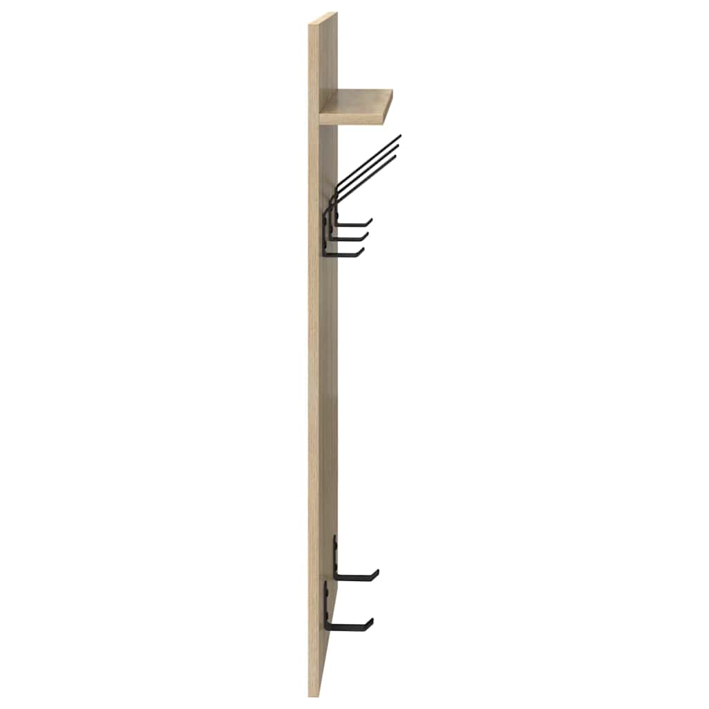 Porte-manteau mural avec étagère Chêne sonoma 90 x 40 x 10 cm