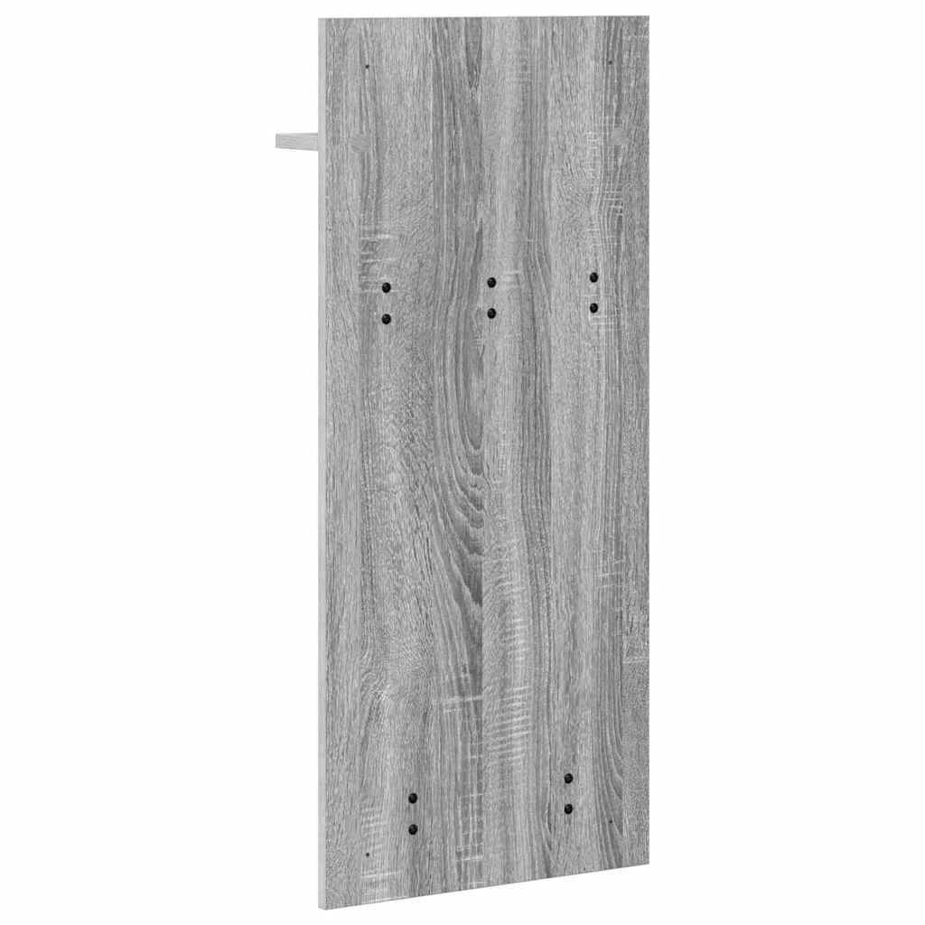 Porte-manteau mural avec étagère Sonoma gris 90 x 40 x 10 cm