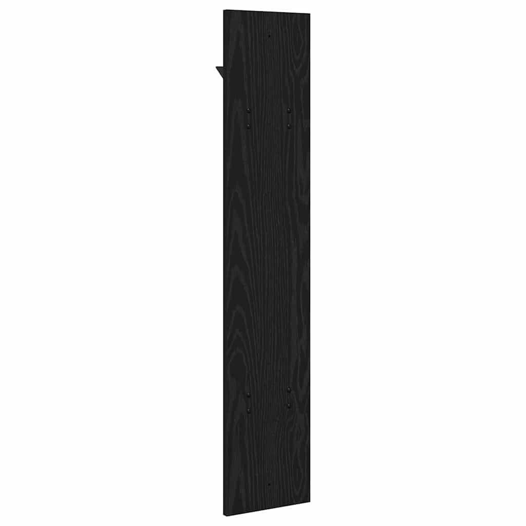 Porte-manteau mural Montage mural Chêne noir 20 x 1.5 x 100 cm