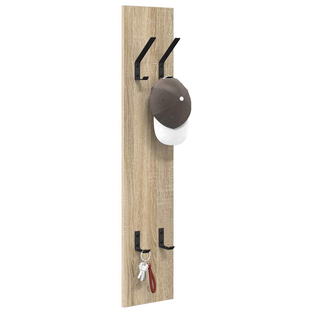 Porte-manteau mural Chêne sonoma 20 x 1.5 x 100 cm