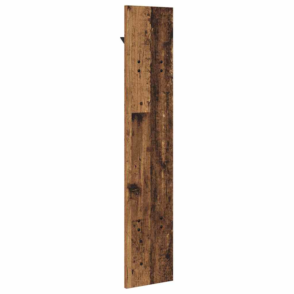 Porte-manteau mural Montage mural Bois ancien 20 x 1.5 x 100 cm