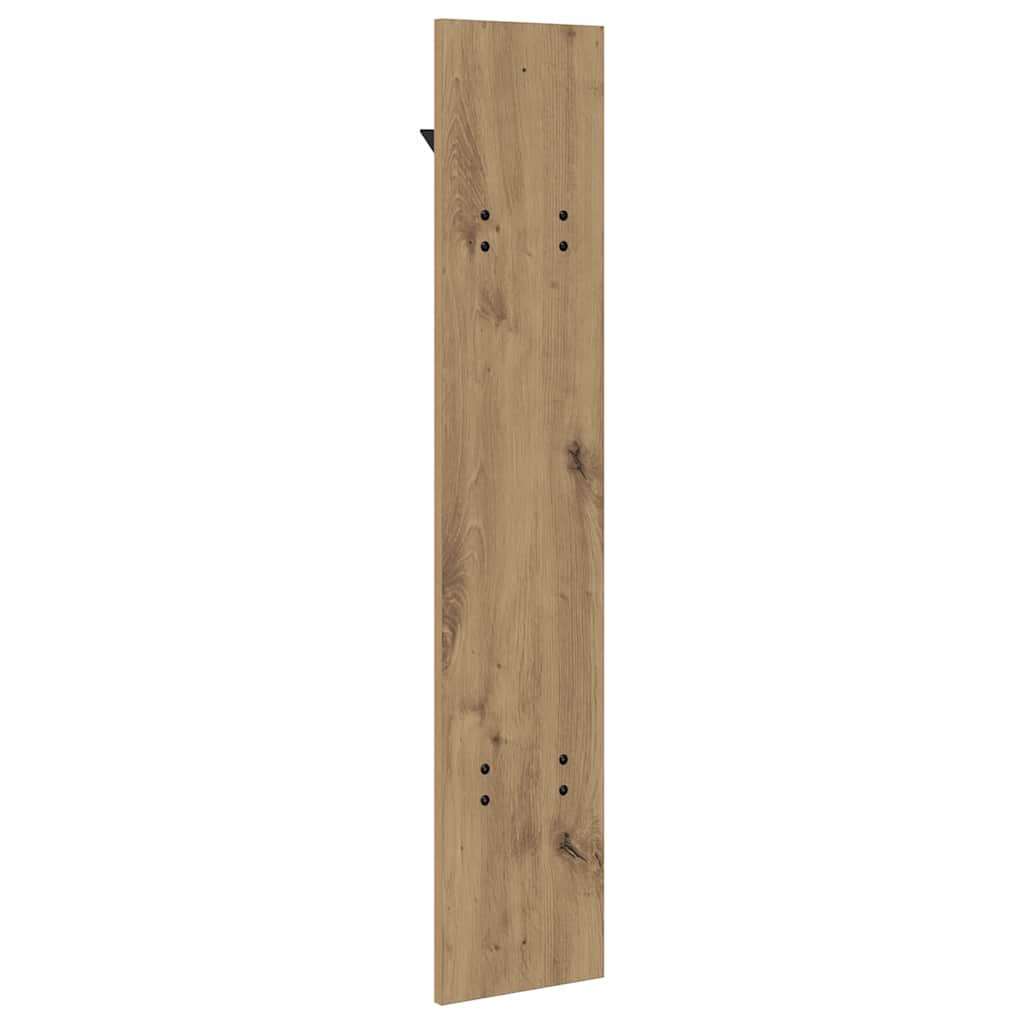 Porte-manteau mural chêne artisanal 20 x 1.5 x 100 cm