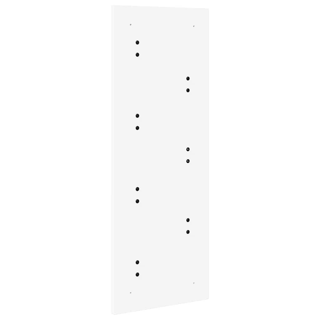 Porte-manteau mural Blanc 30 x 1.5 x 80 cm Bois d'ingénierie