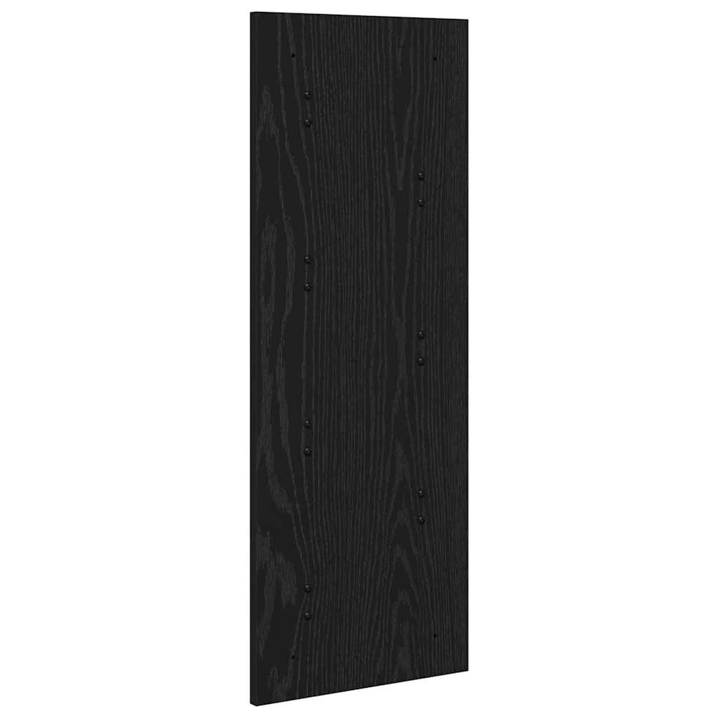Porte-manteau mural Montage mural Chêne noir 30 x 1.5 x 80 cm