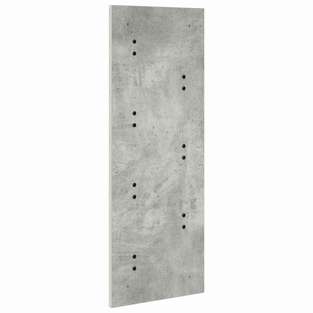 Porte-manteau mural Montage mural Gris béton 30 x 1.5 x 80 cm