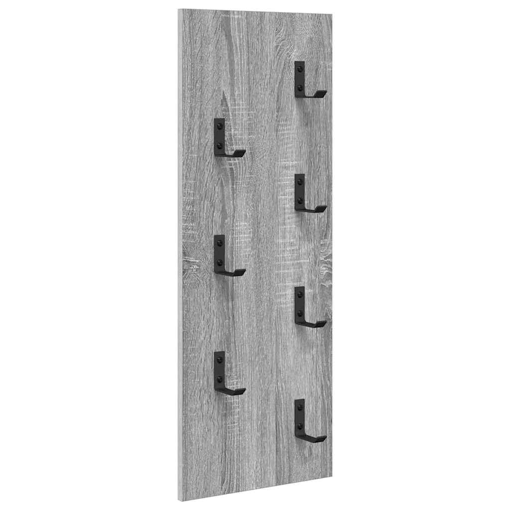 Porte-manteau mural Montage mural Sonoma gris 30 x 1.5 x 80 cm