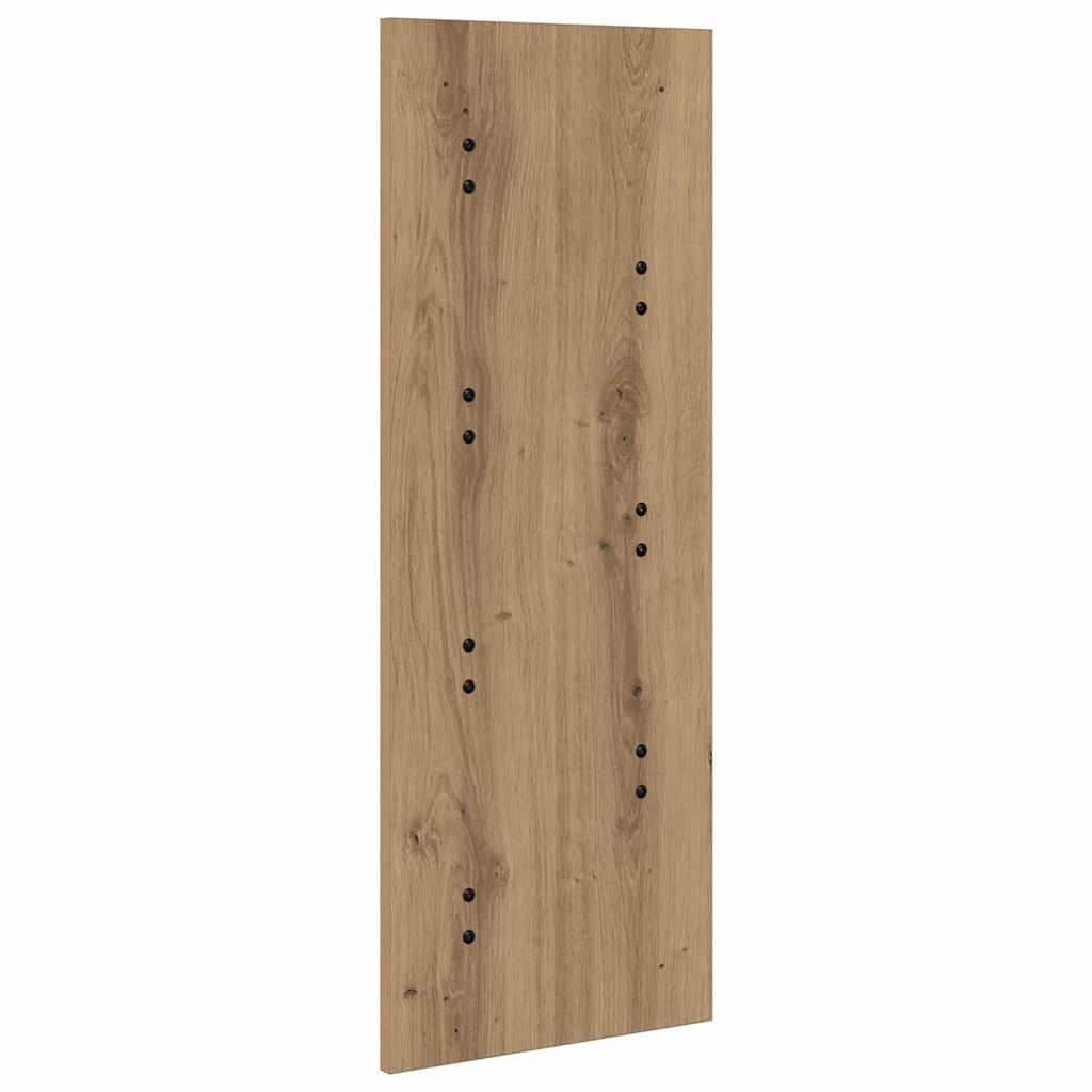 Porte-manteau mural chêne artisanal 30 x 1.5 x 80 cm