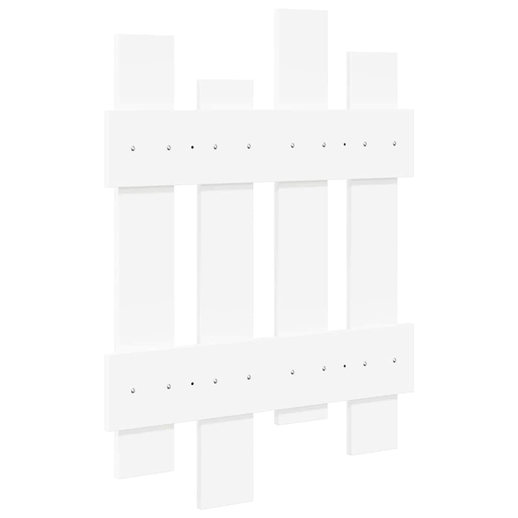 Porte-manteau mural Blanc 60 x 3 x 82 cm Bois d'ingénierie