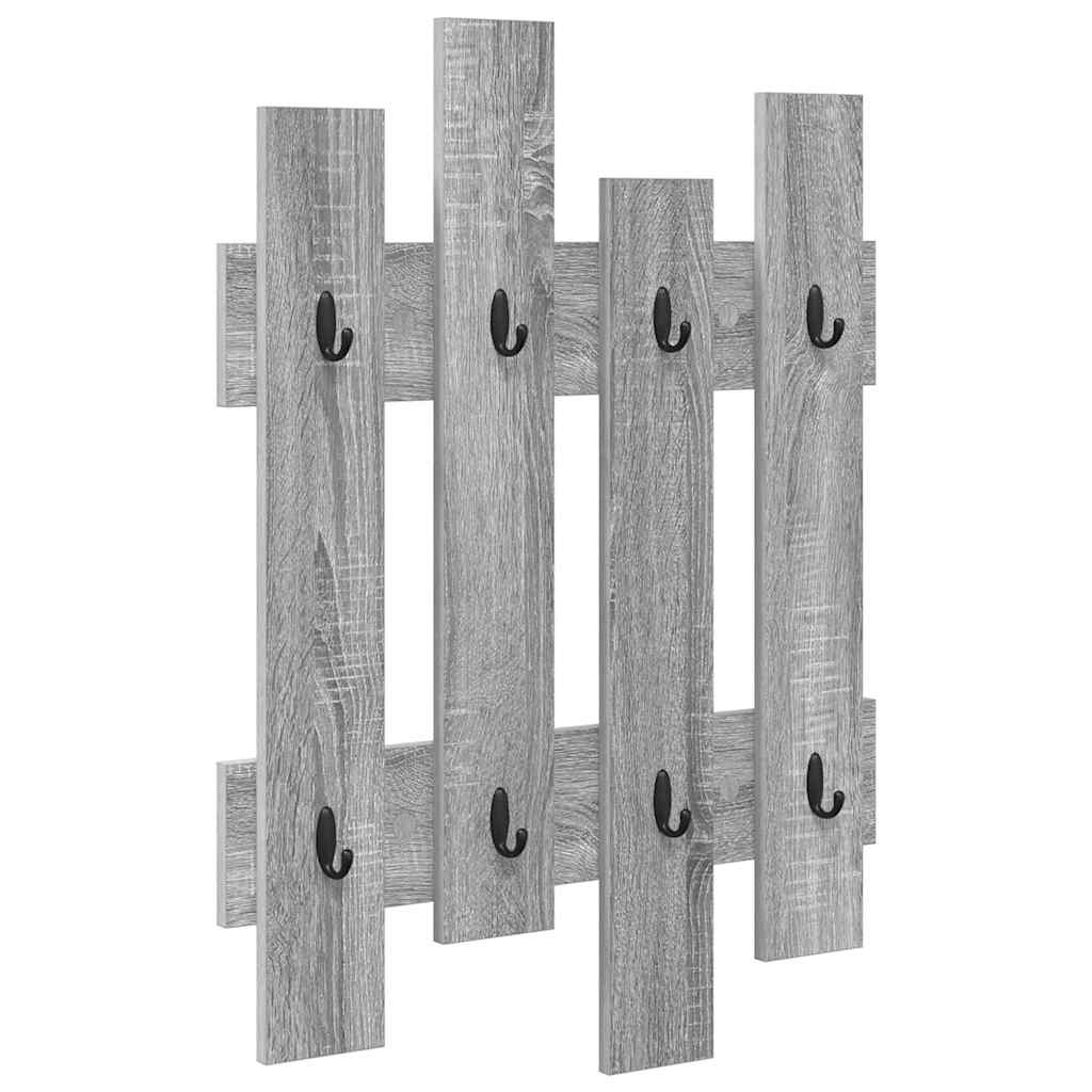Porte-manteau mural Montage mural Sonoma gris 60 x 3 x 82 cm
