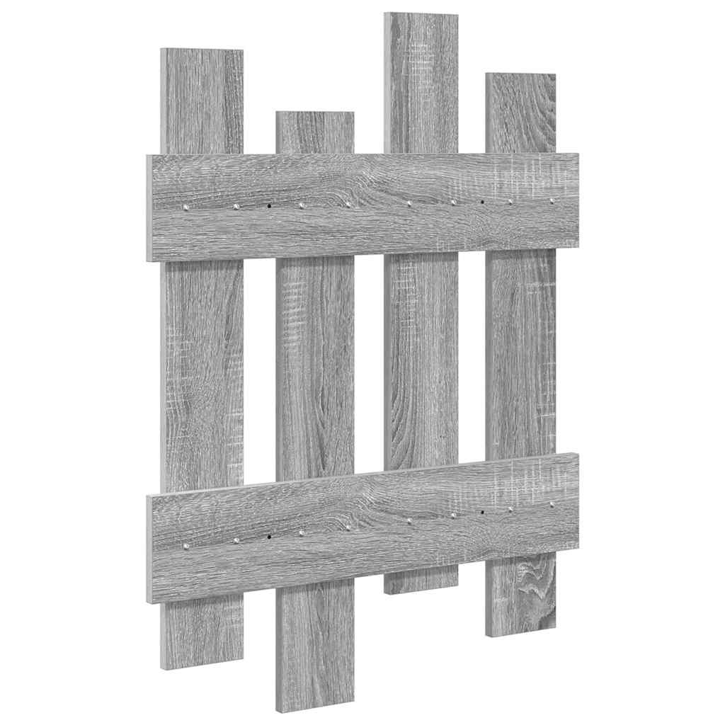 Porte-manteau mural Montage mural Sonoma gris 60 x 3 x 82 cm