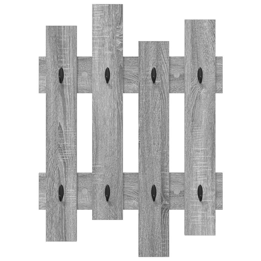 Porte-manteau mural Montage mural Sonoma gris 60 x 3 x 82 cm