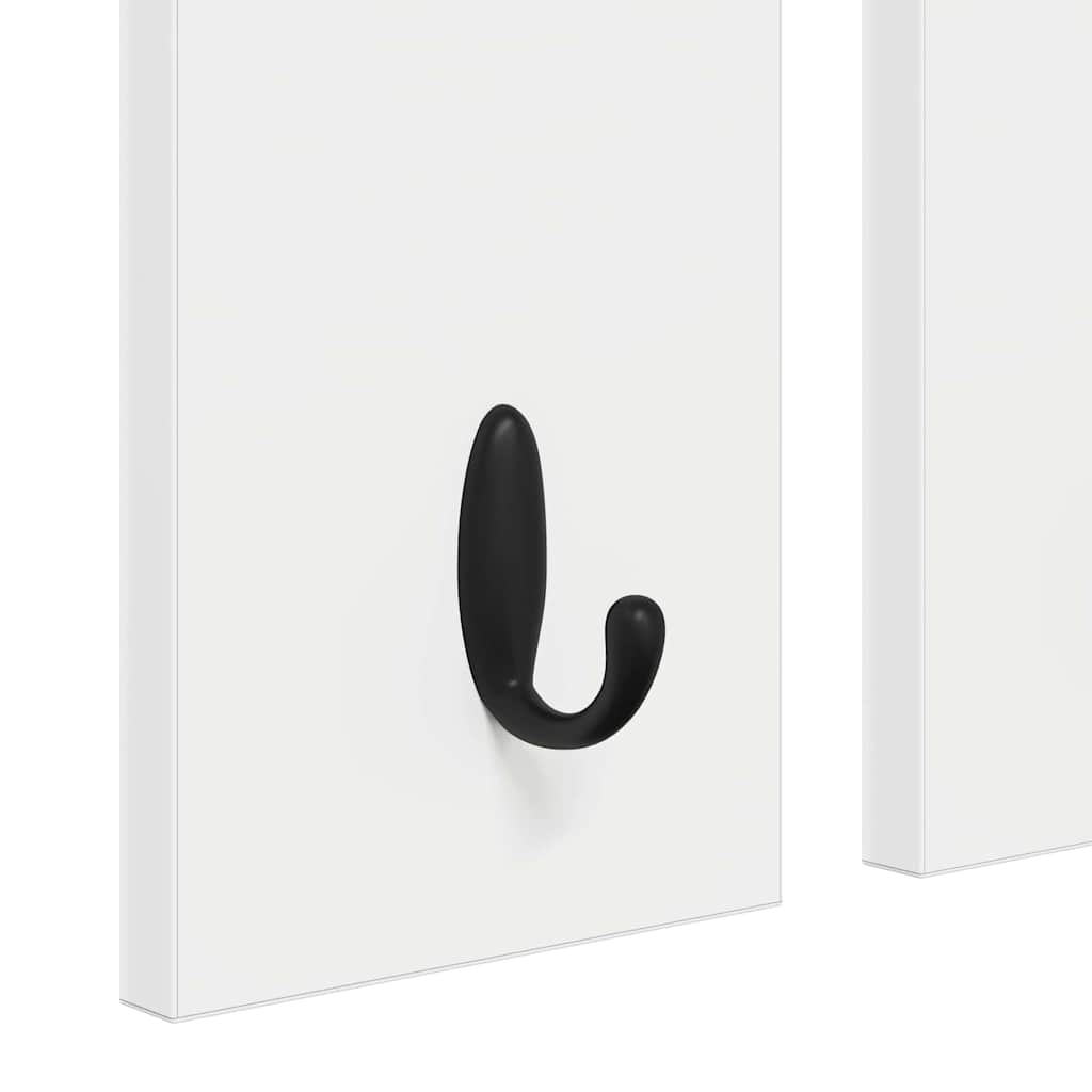 Porte-manteau mural Blanc 85 x 10 x 45 cm Bois d'ingénierie