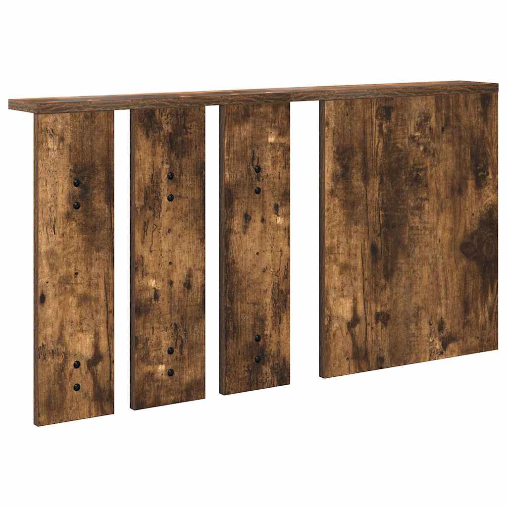 Porte-manteau mural avec étagère Chêne fumé 85 x 10 x 45 cm