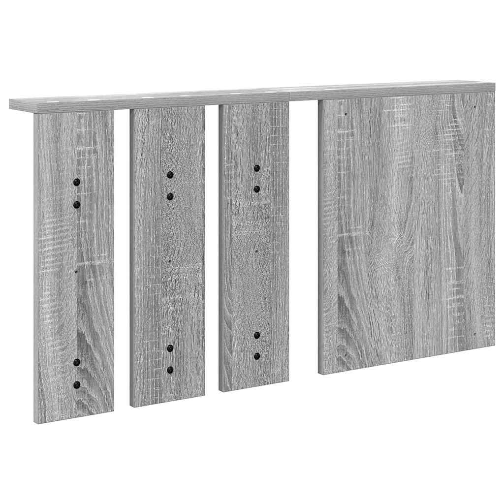 Porte-manteau mural avec étagère Sonoma gris 85 x 10 x 45 cm