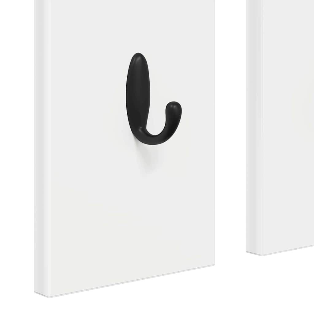 Porte-manteau mural Blanc 84 x 10 x 80 cm Bois d'ingénierie