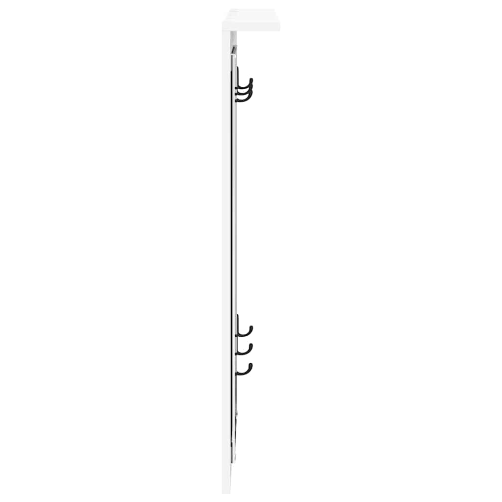 Porte-manteau mural Blanc 84 x 10 x 80 cm Bois d'ingénierie