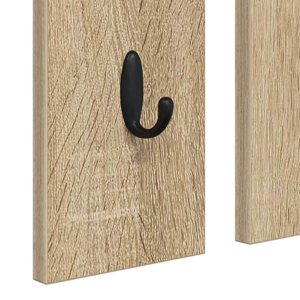Porte-manteau mural avec étagère Chêne sonoma 84 x 10 x 80 cm