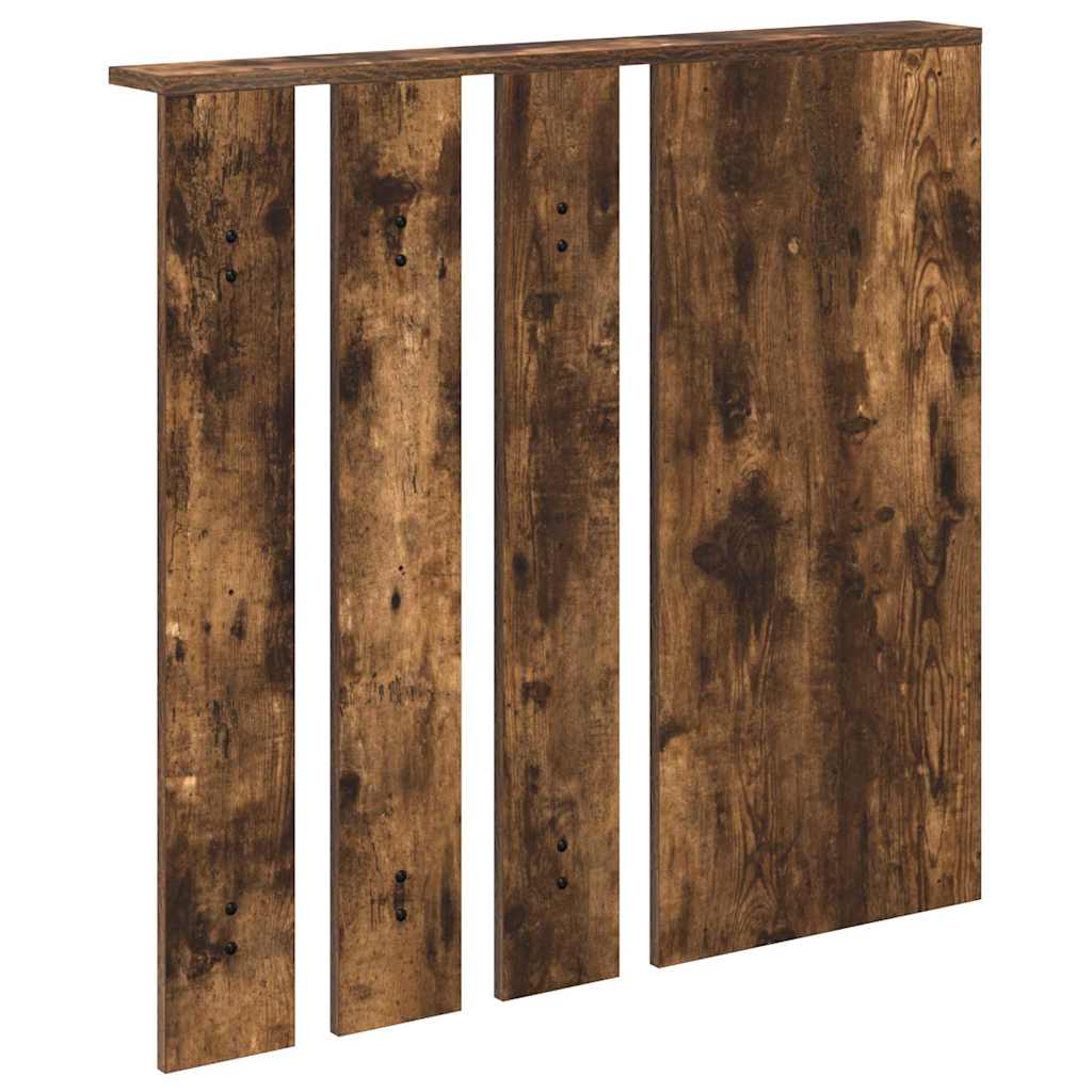 Porte-manteau mural avec étagère Chêne fumé 84 x 10 x 80 cm