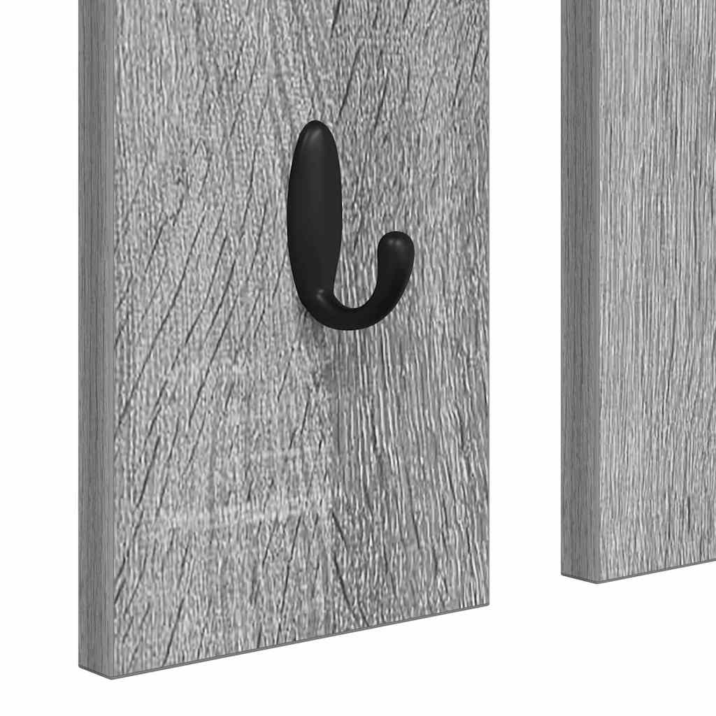 Porte-manteau mural avec étagère Sonoma gris 84 x 10 x 80 cm