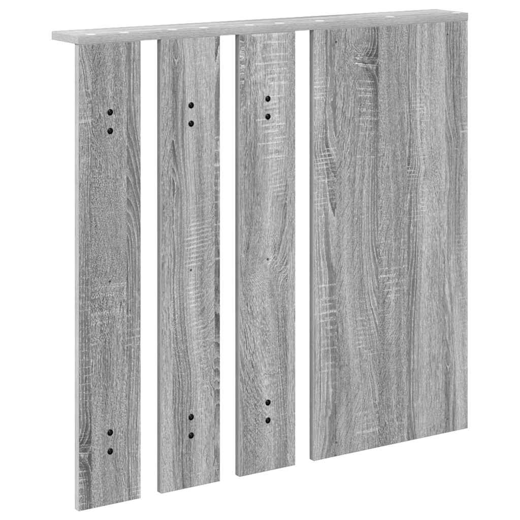 Porte-manteau mural avec étagère Sonoma gris 84 x 10 x 80 cm