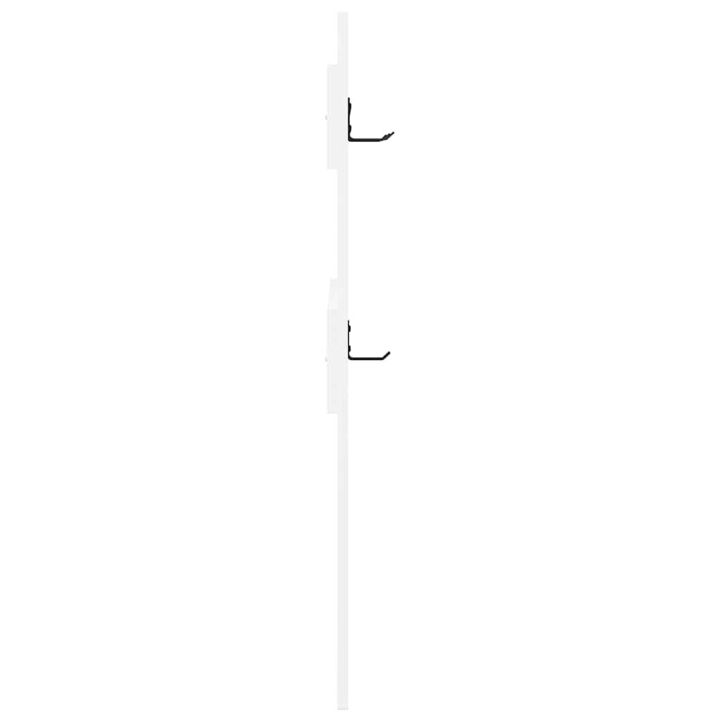Porte-manteau mural Blanc 65 x 3 x 100 cm Bois d'ingénierie
