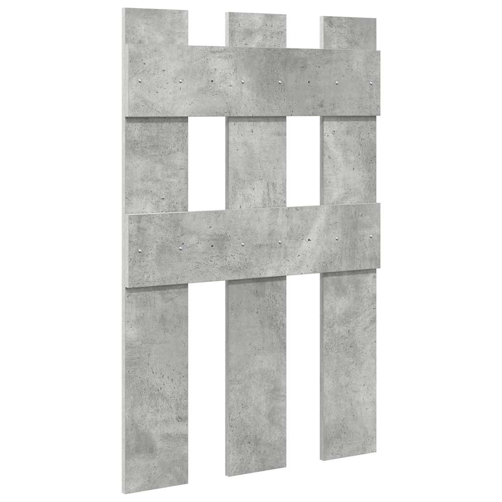 Porte-manteau mural Montage mural Gris béton 65 x 3 x 100 cm