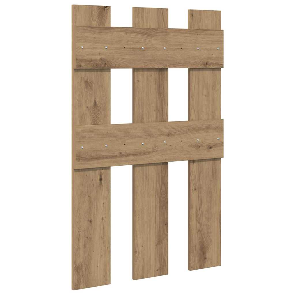 Porte-manteau mural chêne artisanal 65 x 3 x 100 cm