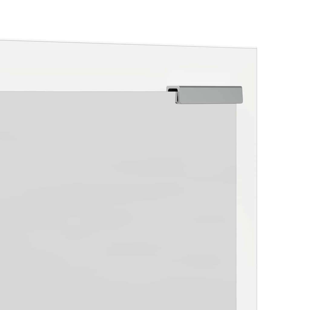 Porte-manteau mural Blanc 100 x 10 x 100 cm Bois d'ingénierie