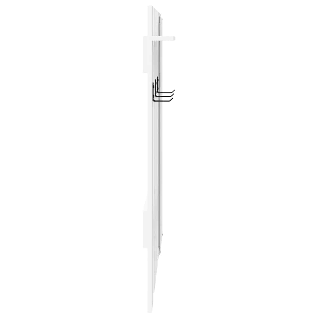 Porte-manteau mural Blanc 100 x 10 x 100 cm Bois d'ingénierie