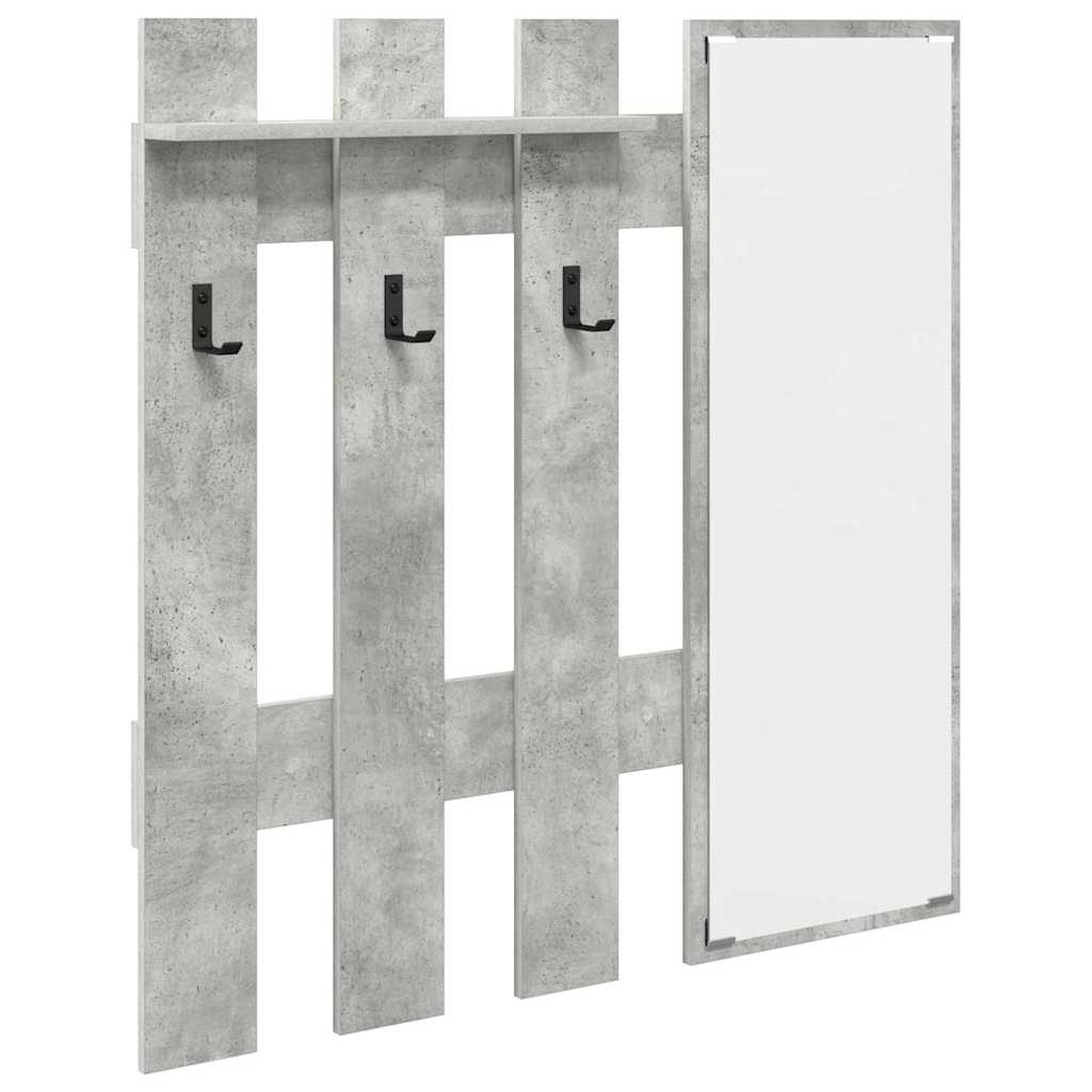 Porte-manteau mural Montage mural Gris Béton 100 x 10 x 100 cm