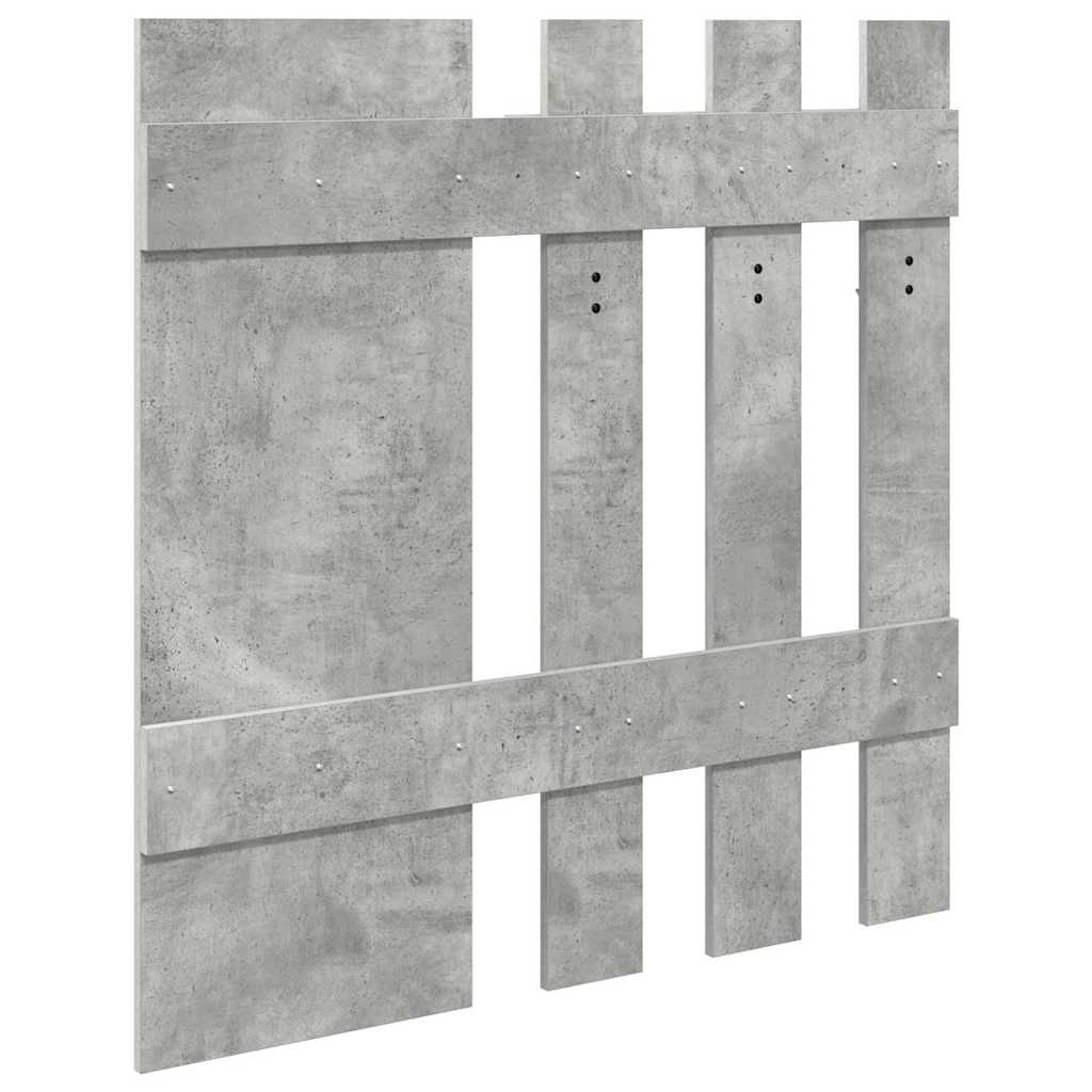 Porte-manteau mural Montage mural Gris Béton 100 x 10 x 100 cm