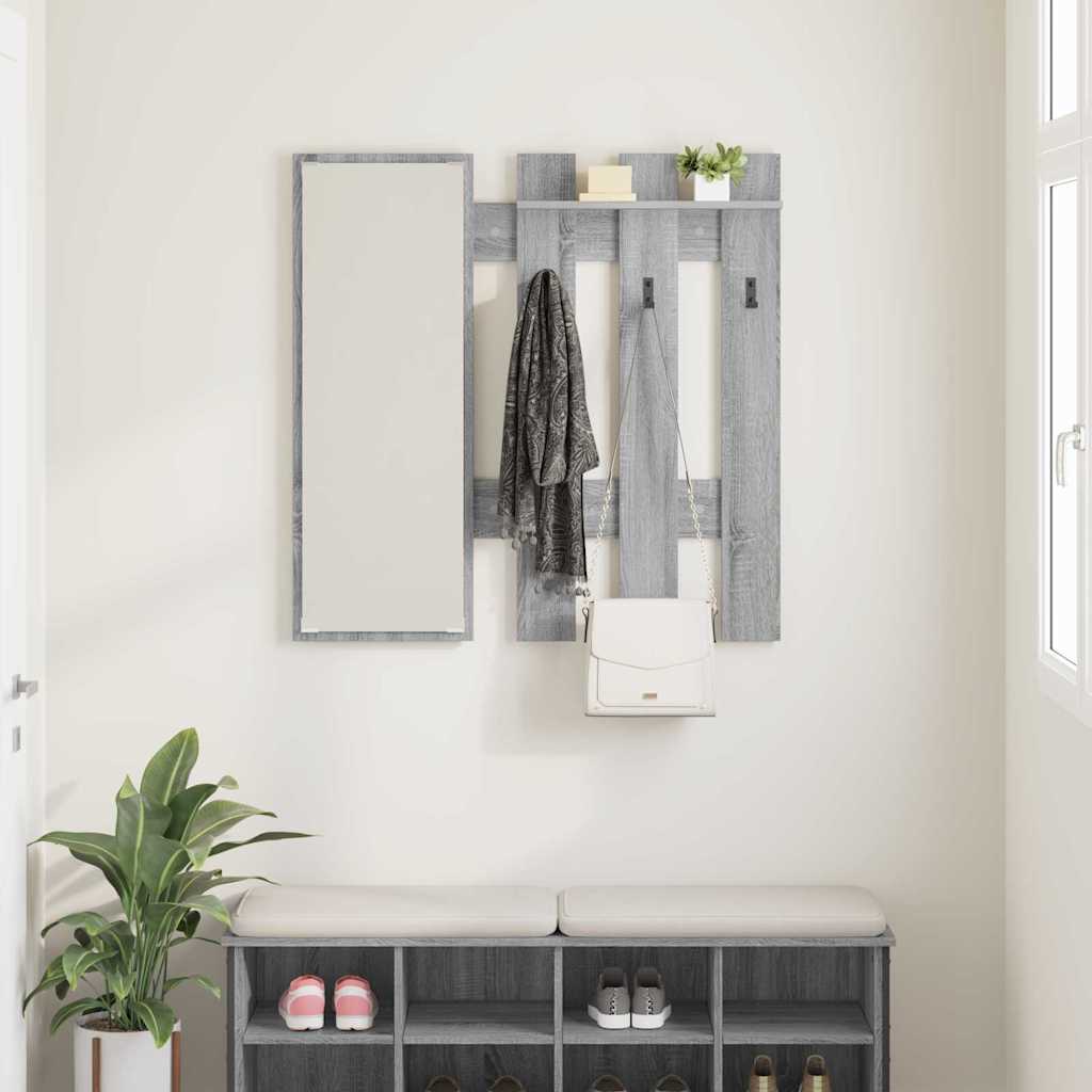 Porte-manteau mural Montage mural Gris sonoma 100 x 10 x 100 cm