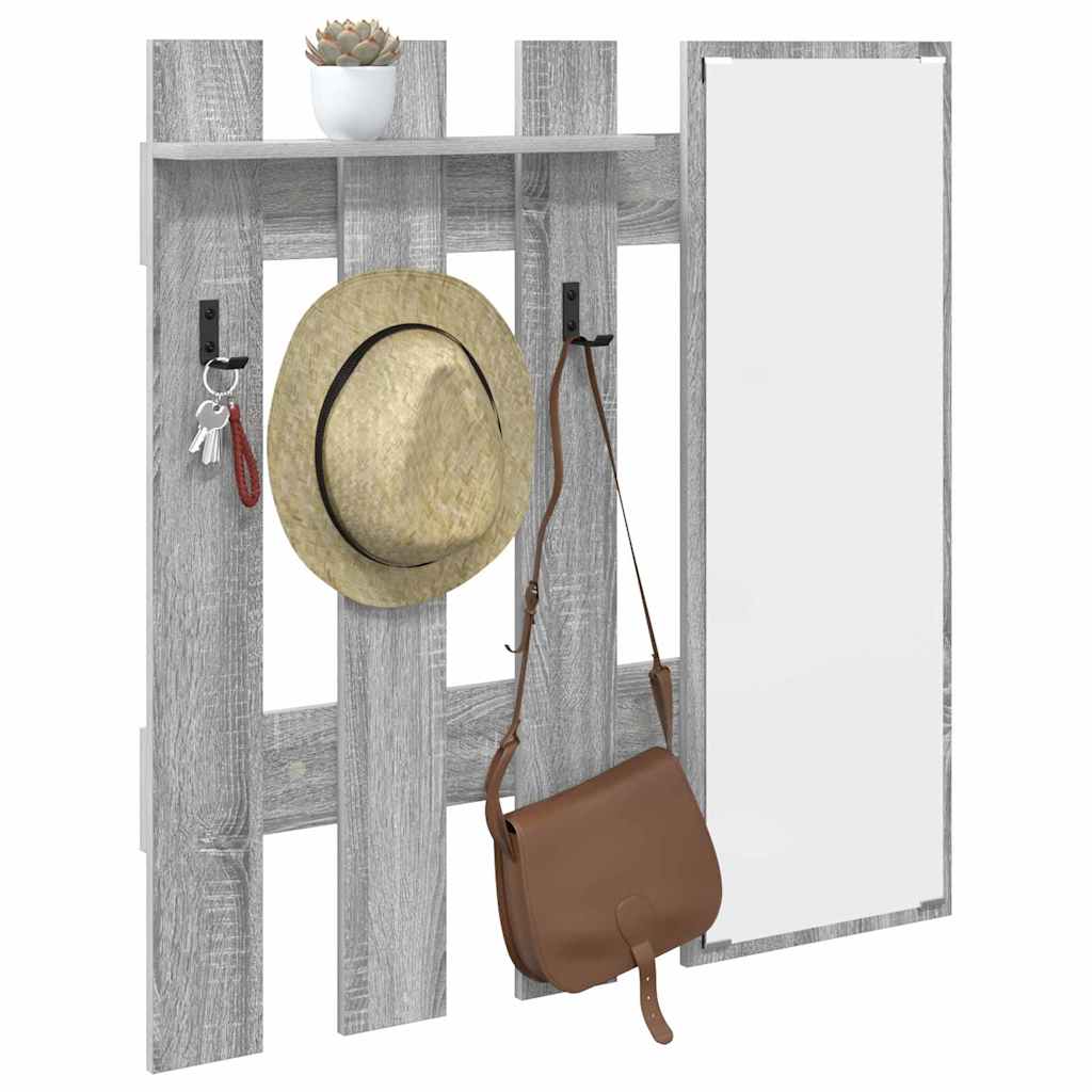 Porte-manteau mural Montage mural Gris sonoma 100 x 10 x 100 cm