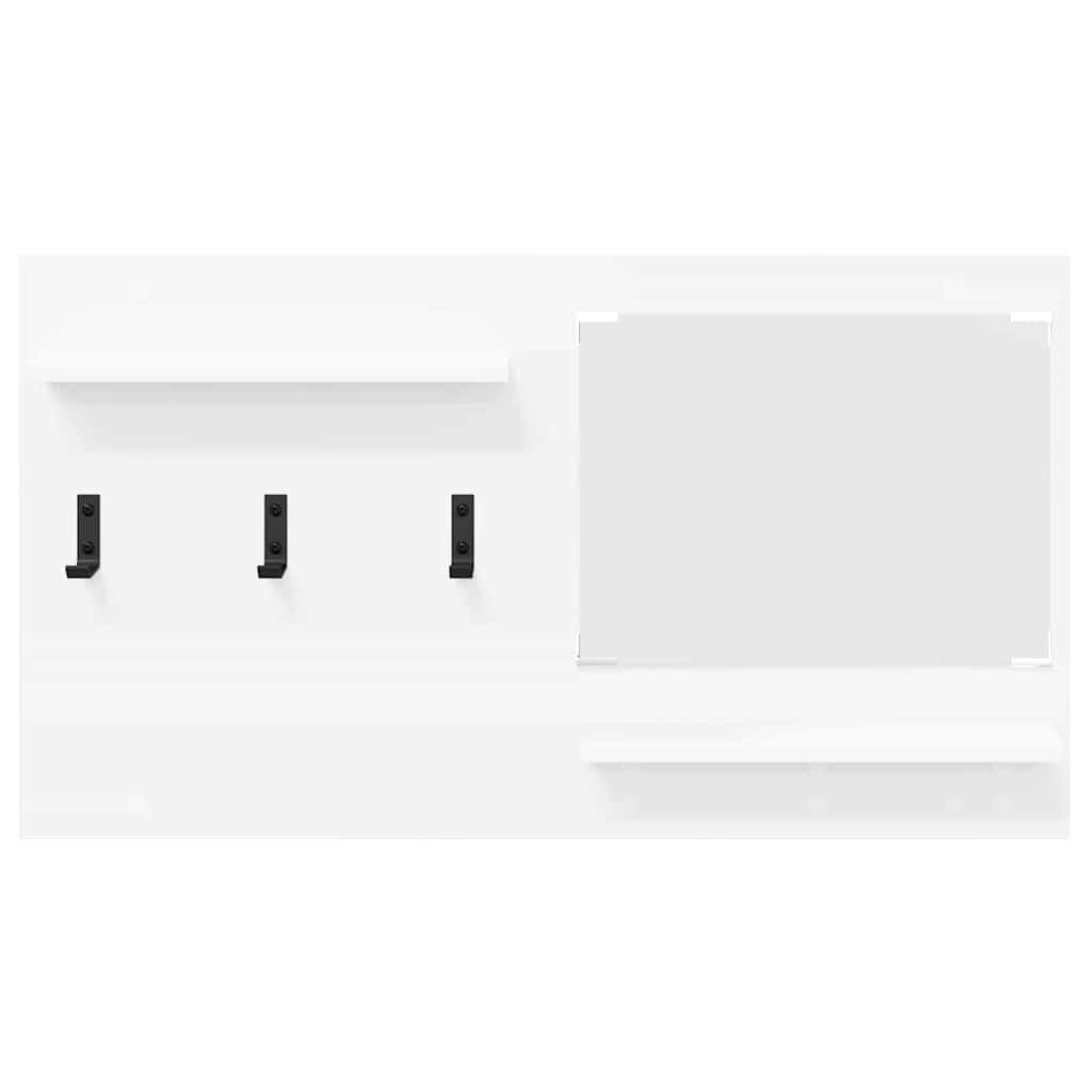 Porte-manteau mural Blanc 90 x 10 x 50 cm Bois d'ingénierie