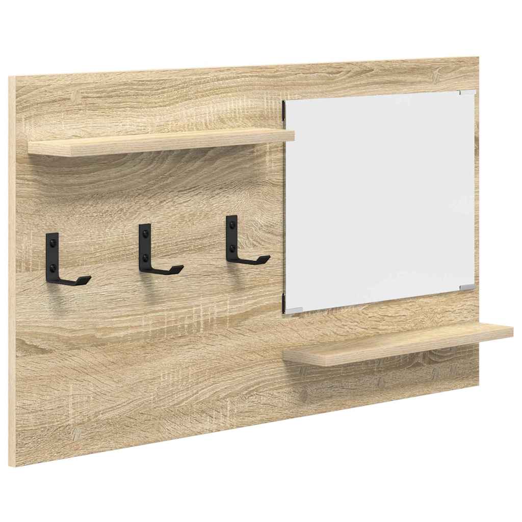 Porte-manteau mural avec étagère Chêne sonoma 90 x 10 x 50 cm
