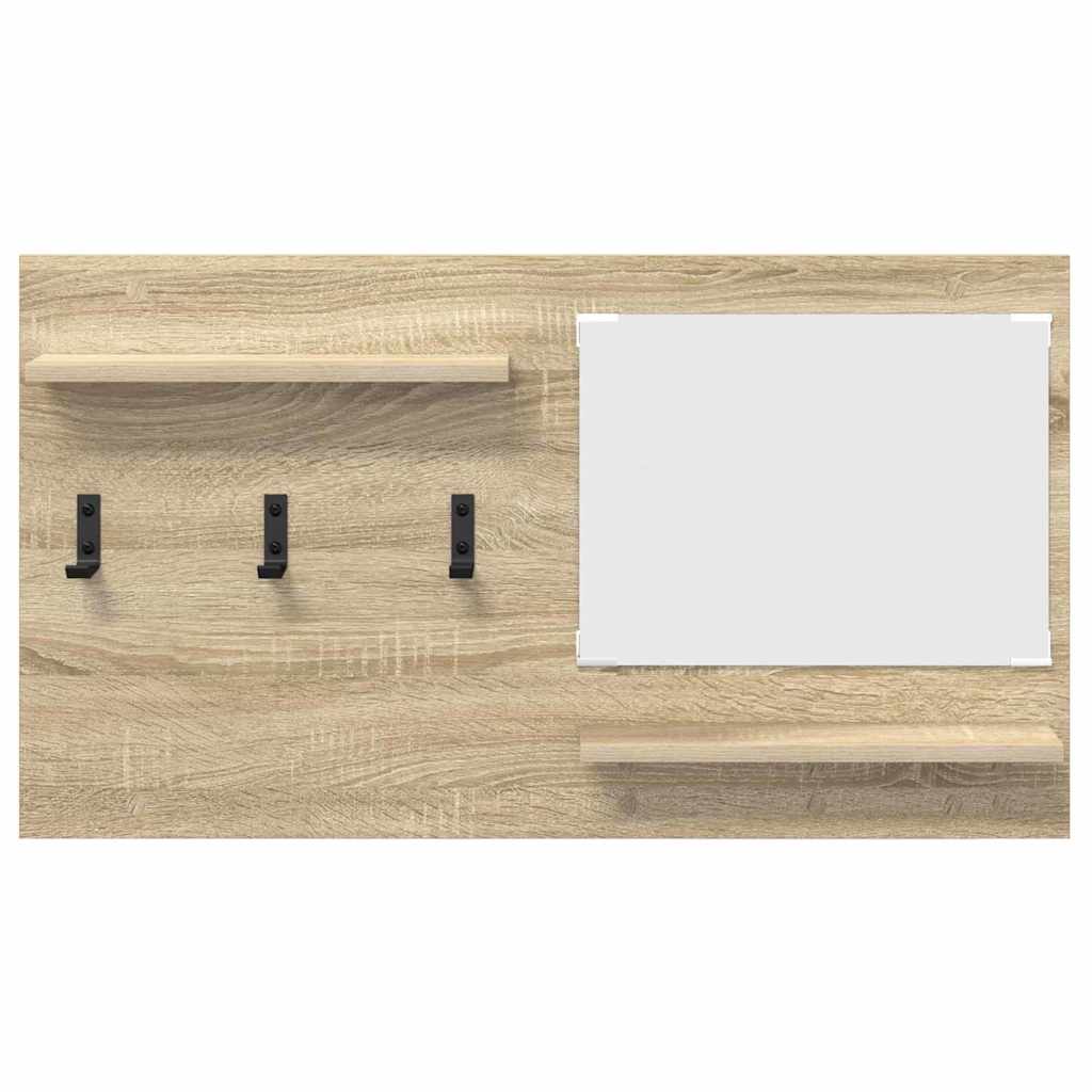 Porte-manteau mural avec étagère Chêne sonoma 90 x 10 x 50 cm