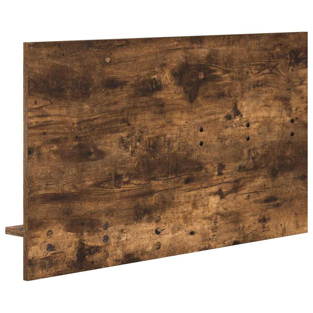 Porte-manteau mural avec étagère Chêne fumé 90 x 10 x 50 cm