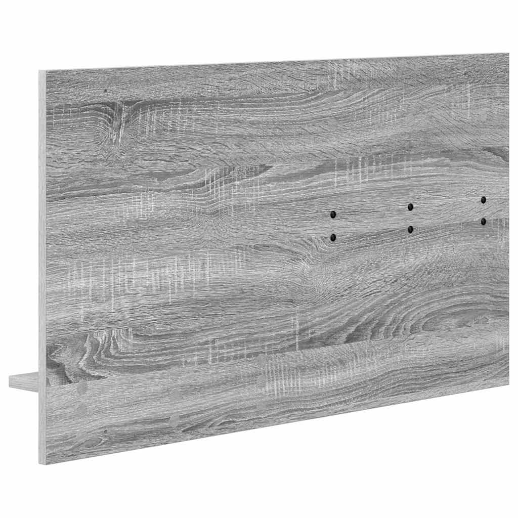 Porte-manteau mural avec étagère Sonoma gris 90 x 10 x 50 cm