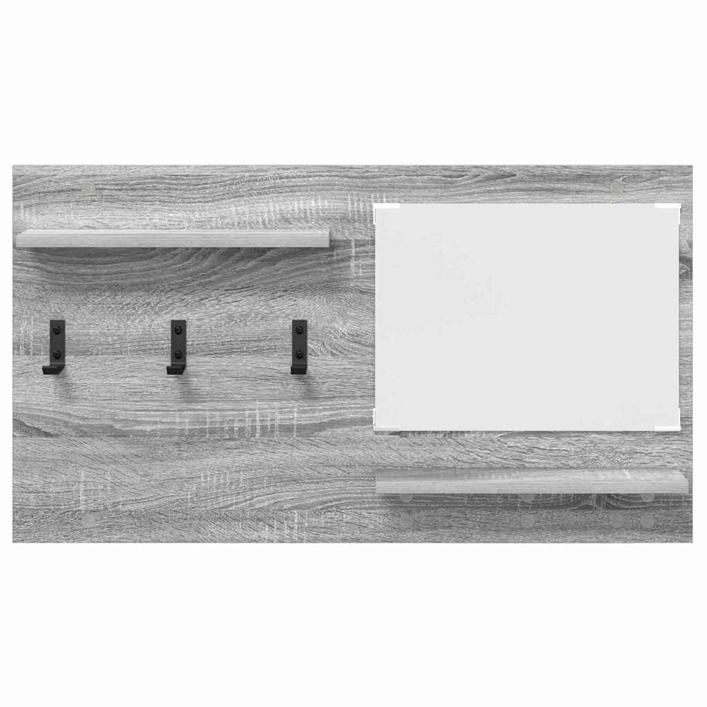 Porte-manteau mural avec étagère Sonoma gris 90 x 10 x 50 cm