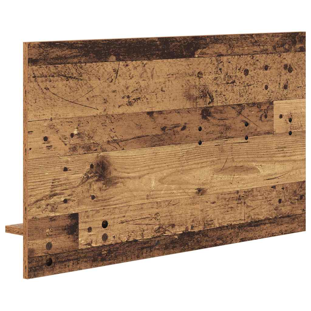 Porte-manteau mural avec étagère Bois ancien 90 x 10 x 50 cm