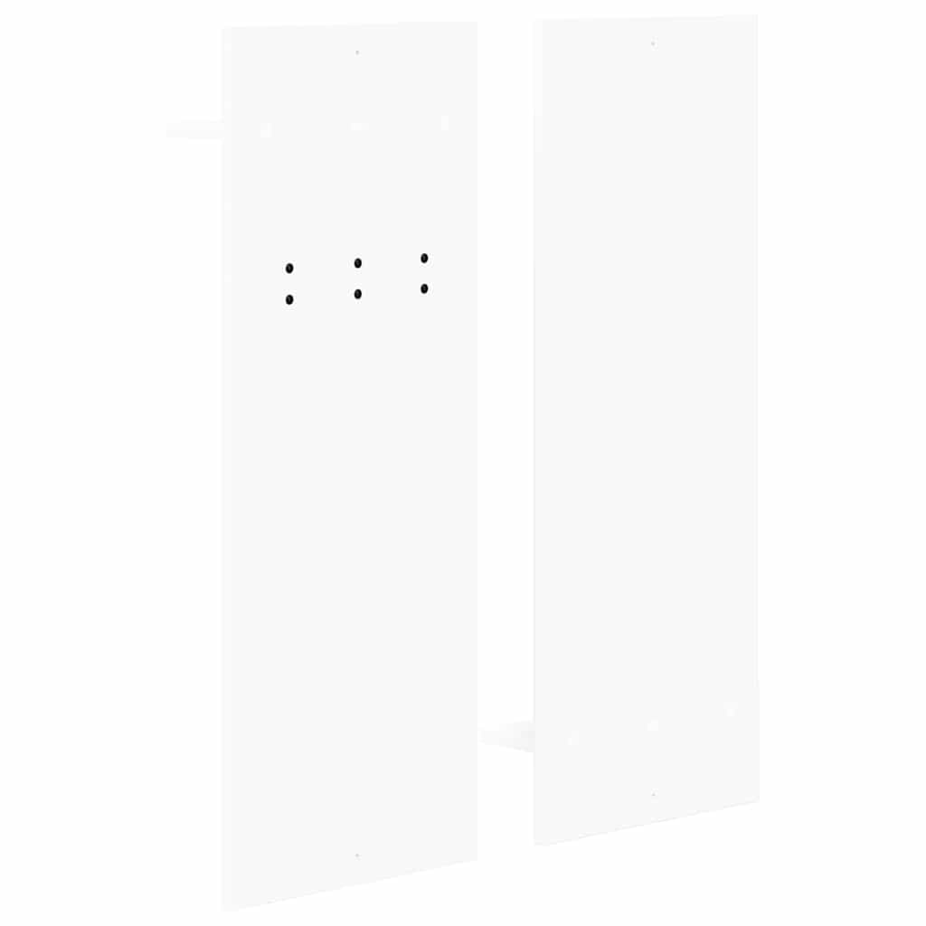 Porte-manteau mural Blanc 70 x 10 x 90 cm Bois d'ingénierie