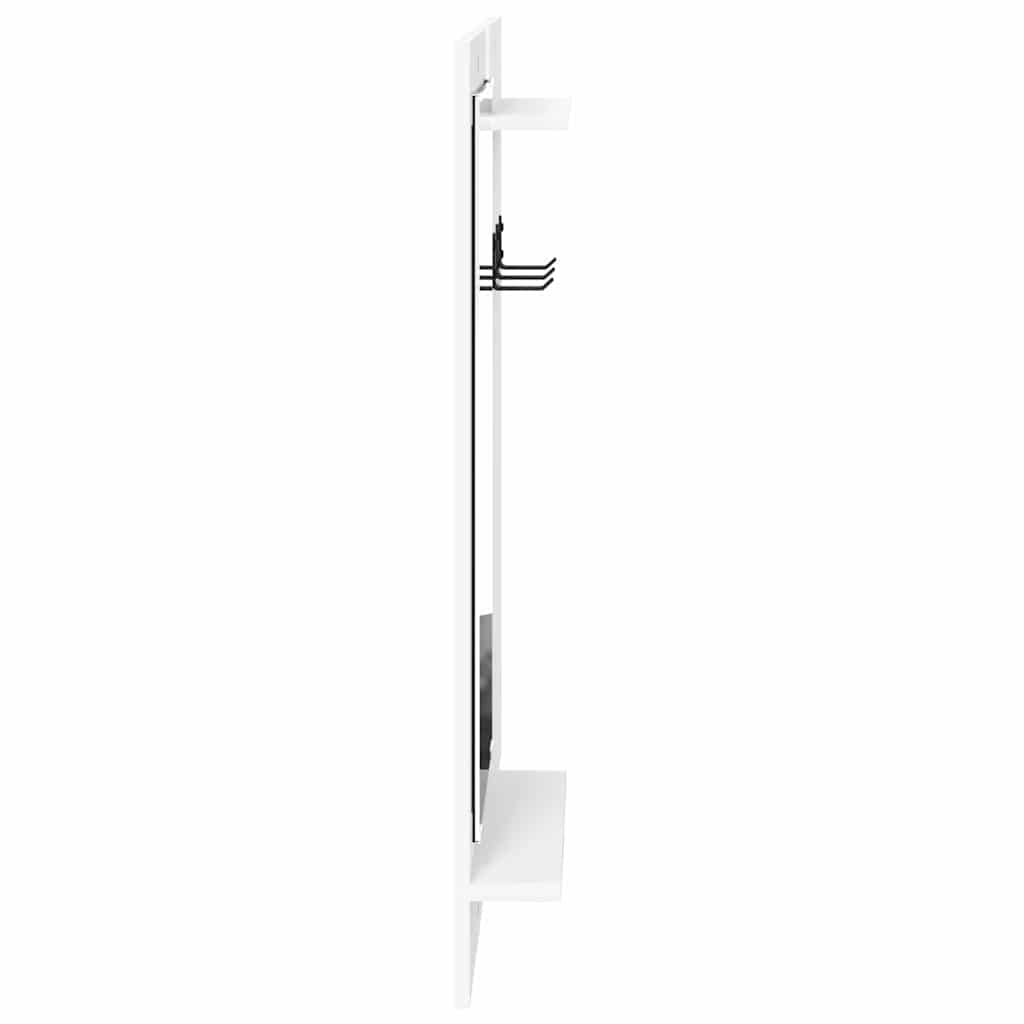 Porte-manteau mural Blanc 70 x 10 x 90 cm Bois d'ingénierie
