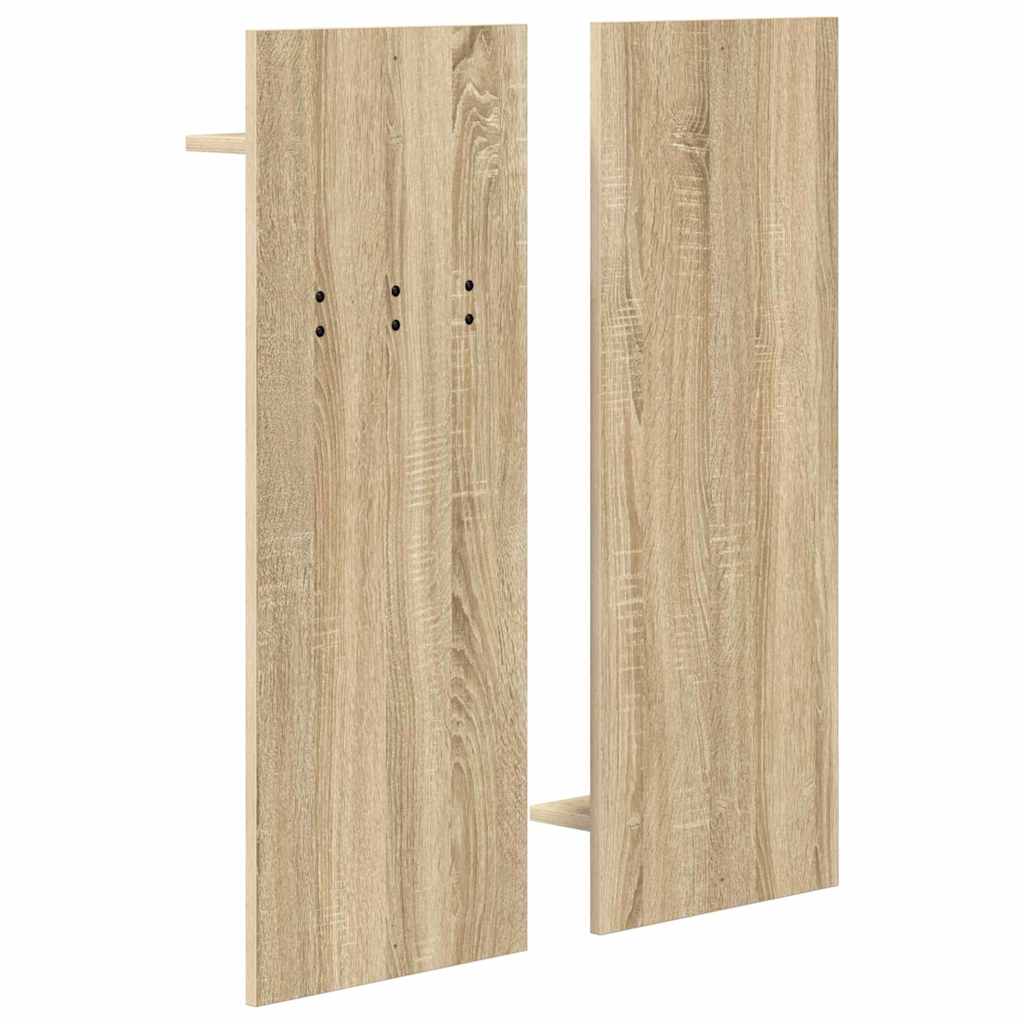Porte-manteau mural avec étagère Chêne sonoma 70 x 10 x 90 cm